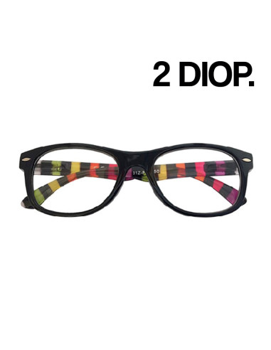 GAFAS ZIPPO LECTURA 31Z-PR1-200 2 DIOP. NEGRO Y MULTICOLOR REF.5558  1UD