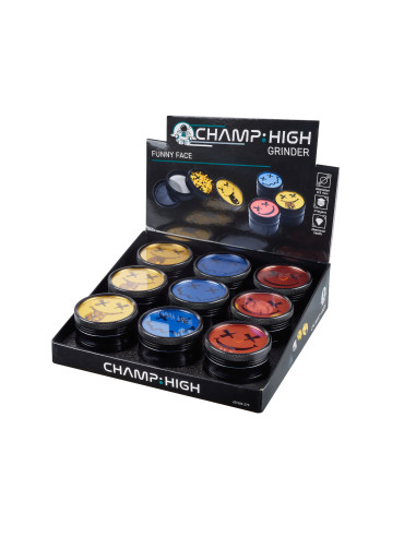 GRINDER CHAMP HIGH FUNNY FACE 4 PARTES 63MM  1X9