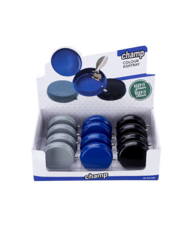 CENICERO CHAMP POCKET ASHTRAY COLOUR 1X12