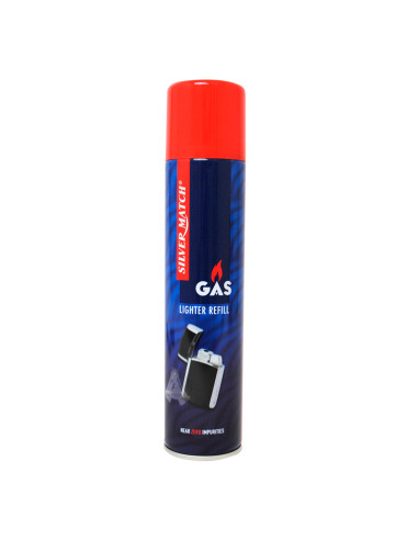 GAS SILVER MATCH LIGTHER REFILL 300ML 1X12