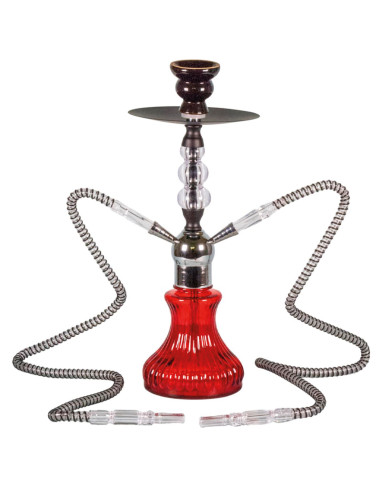 SHISHA AKABA 2 MANGUERAS 40CM ROJA