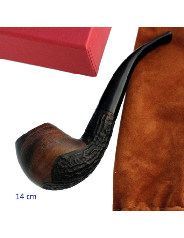 PIPA DE MADERA MADERA OSCURA 14 CM. MOD. 46785 1 UD