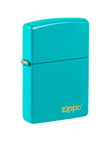 ENCENDEDOR ZIPPO FLAT TURQUOISE  ZIPPO LASERED