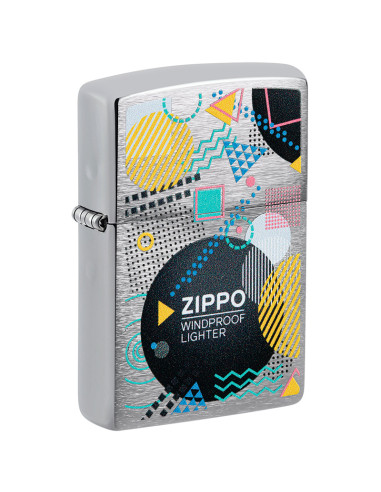 ENCENDEDOR ZIPPO BRUSHED CHROME WINDPROOF