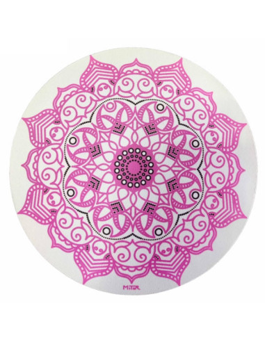 TAPETE MITOR DOBLE GOMA MANDALA ROSA