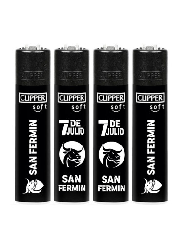 ENCENDEDOR CLIPPER PERSONALIZADO SAN FERMIN 7 DE JULIO 1X48