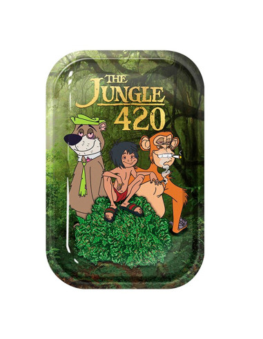 BANDEJA METAL JUNGLE 420 29 X 19 CM