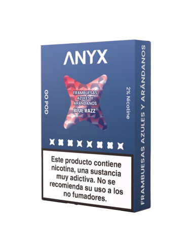 PACK 3 CARTUCHOS X 700 PUFF BLUE RAZZ (2.100 PUFF) ANYX