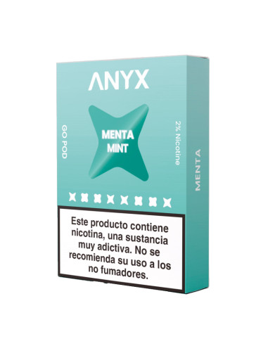 PACK 3 CARTUCHOS X 700 PUFF MINT (2.100 PUFF) ANYX