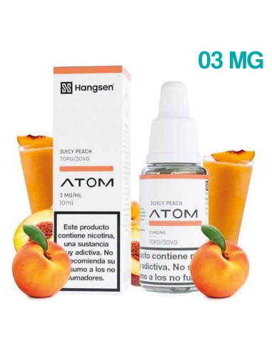 ELIQUID HANGSEN JUICY PEACH 03MG 10ML