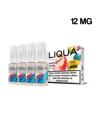 ELIQUID LIQUA AMERICAN BLEND PACK 4 12MG 10ML