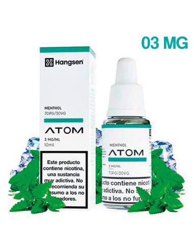 ELIQUID HANGSEN MENTHOL 03M 10ML