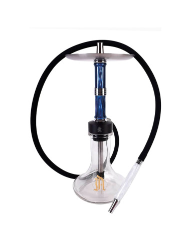 SHISHA ANIMALESYS BLACK ANT 39CM AZUL + BASE