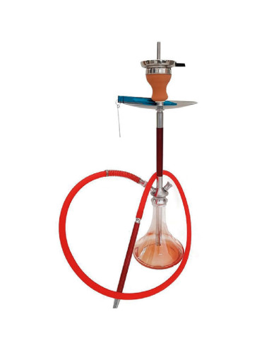 SHISHA ERASMUS CARBON 56,5CM ROJA