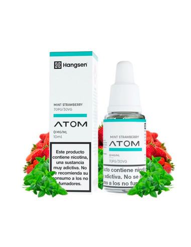 ELIQUID HANGSEN STRAWBERRY-MINT 0MG 10ML