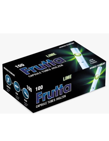 TUBOS FRUTTA CAPSULA LIMA 100UDS  1X5