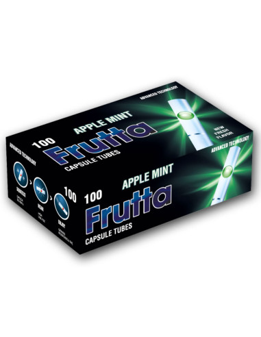 TUBOS FRUTTA CAPSULA MANZANA-MENTA 100UDS  1X5