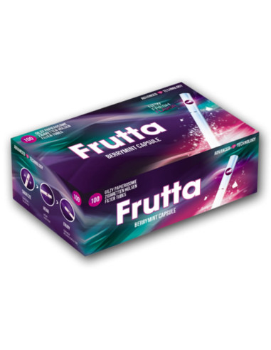 TUBOS FRUTTA CAPSULA MORA-MENTA 100UDS  1X5