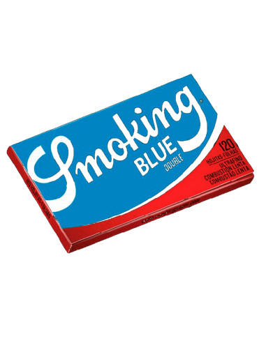 PAPEL SMOKING DOBLE VENTANA Nº4 AZUL 1X25