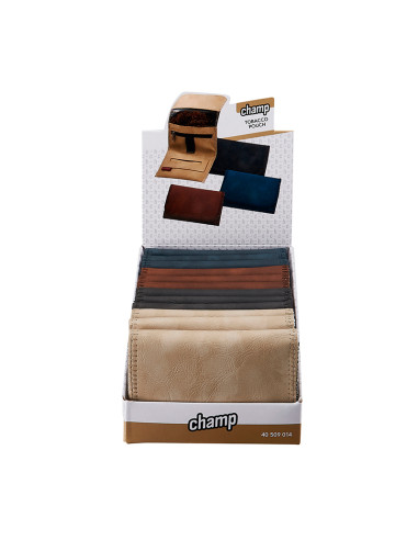 TABAQUERA CHAMP TOBACCO POUCH COLORES SURTIDOS 110X75 MM 1X12