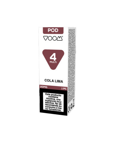 RECARGA CÁPSULA VOOM 4 MULTI POOD 20 MG COLA Y LIMA