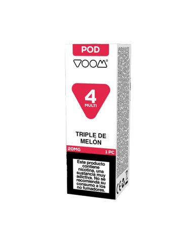 RECARGA CÁPSULA VOOM 4 MULTI POOD 20 MG TRIPLE MELÓN