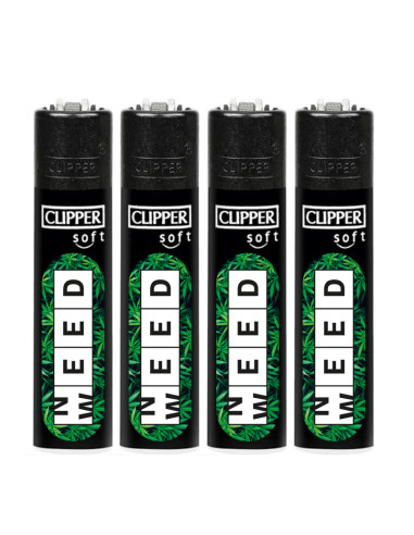 ENCENDEDOR CLIPPER PERSONALIZADO NEED WEED 1X48