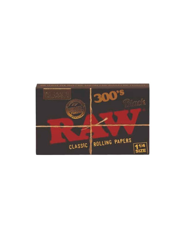 PAPEL RAW BLACK BLOC 300 1 1/4 1X40