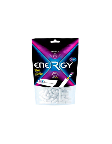 FILTROS ENERGY DUO CLIXX PURPLE ICE 6 MM. 1X10