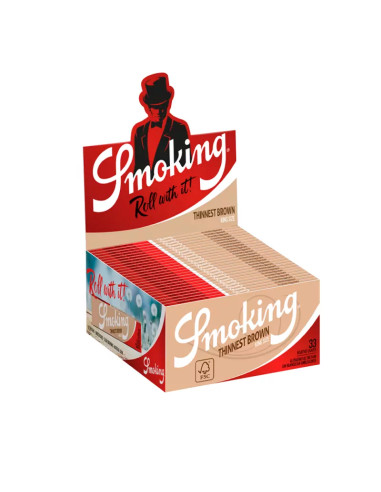 PAPEL SMOKING THINNEST BROWN KING SIZE 1X50