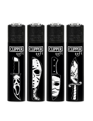 ENCENDEDOR CLIPPER PERSONALIZADO HALLOWEEN KNIFES 1X48