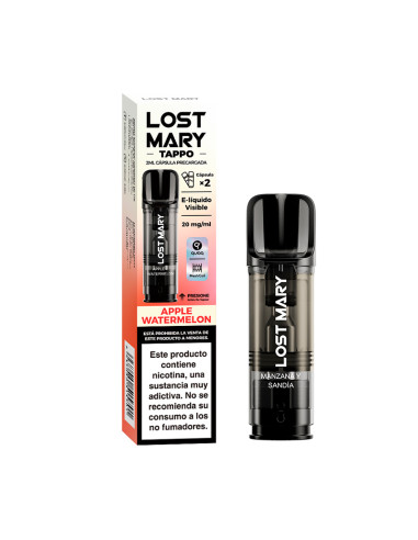 RECARGA TAPPO LOST MARY KIT WATERMELON APPLE (2 CARTUCHOS)