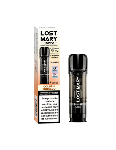 RECARGA TAPPO LOST MARY KIT GOLDEN TABACCO (2 CARTUCHOS)