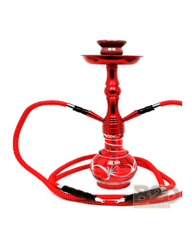 SHISHA MYA MOD. QT CON JAULA 1 MANGUERA 32CM. MARRÓN