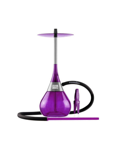 SHISHA OVERDOOZ HOOKAH 1 MANGUERA 50CM MORADA