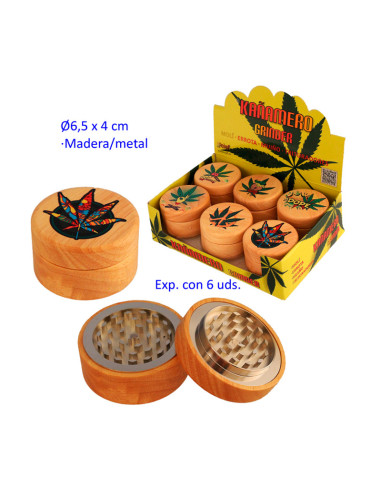 GRINDER KAÑAMERO 2 PARTES 6,5 CM. 1X6