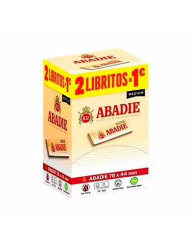 PAPEL ABADIE MEDIUM 78MM. EXPOSITOR 2UDS x 1€ 1x200