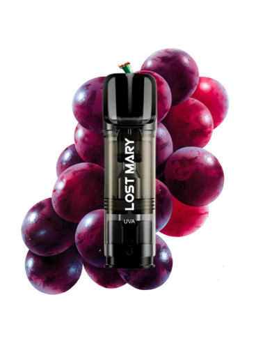 RECARGA TAPPO LOST MARY KIT GRAPE (2 CARTUCHOS) SIN NICOTINA