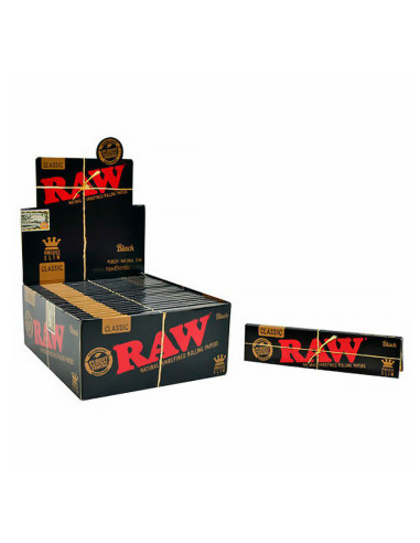 PAPEL RAW SLIM BLACK 1X50