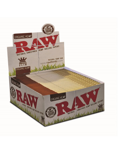 PAPEL RAW ORGÁNICO KING SIZE SLIM 1X50