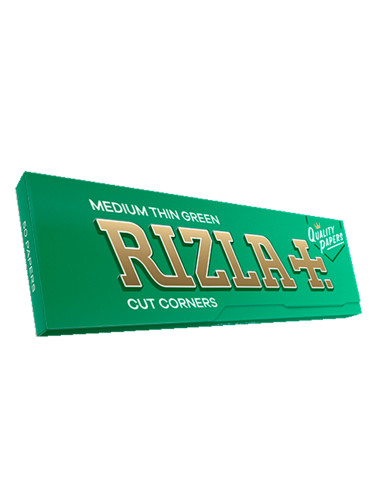 PAPEL DE FUMAR RIZLA 70MM VERDE REGULAR 1X100