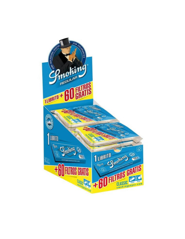 FILTROS SMOKING SLIM 60UD. 6MM + PAPEL SMOKING Nº8 BLUE 1X40