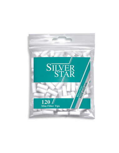 FILTROS SILVER STAR SLIM 6MM MENTHOL 120 1X10