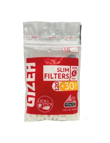 FILTROS GIZEH 150UDS 6MM 1X20