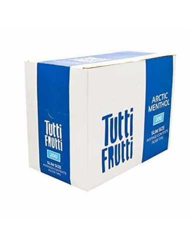 FILTROS TUTTI FRUTTI SLIM 6MM MENTHOL ARTIC 200UDS 1X20