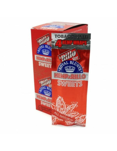 PAPEL DE FUMAR SABORES BLUNT HEMPARILLO SWEETS (DULCE) 4UDS. 1X15