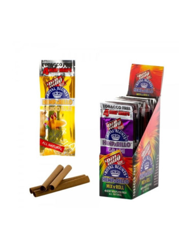 PAPEL DE FUMAR SABORES BLUNT HEMPARILLO MIX & ROLLS  4UDS. 1X15