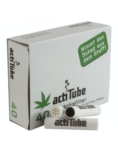 FILTROS ACTITUBE, FILTROS DE CARBÓN 8MM 40UDS 1X10