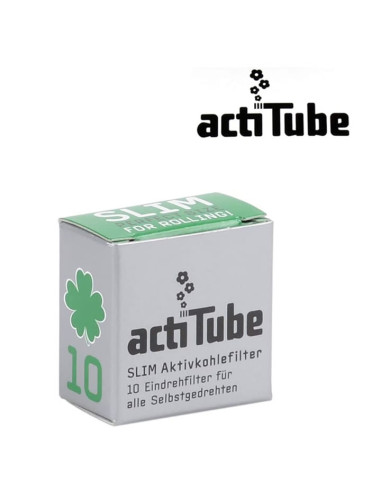 FILTROS ACTITUBE SLIM, FILTROS DE CARBÓN 7MM 10UDS 1X20