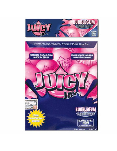 PAPEL DE FUMAR SABORES JUICY JAYS SLIM CHICLE 110MM 1x24